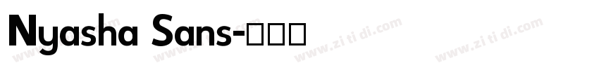 Nyasha Sans字体转换